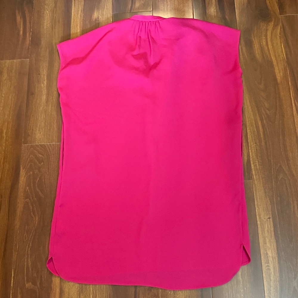 Vince Fuchsia Midi Sleeveless Dress Size XL - Picture 2 of 8